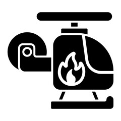 helicopter Solid icon