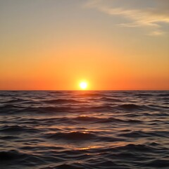 Fototapeta premium sunset at the sea