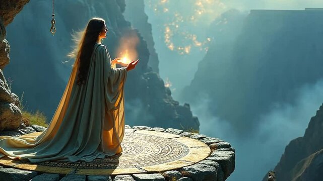 Ancient female wizard