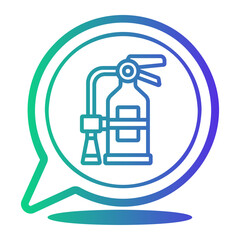 fire Line Gradient Icon