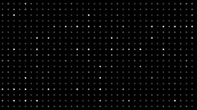 seamless digital hi tech dots flickering motion graphics, halftone texture abstract background, loop animation