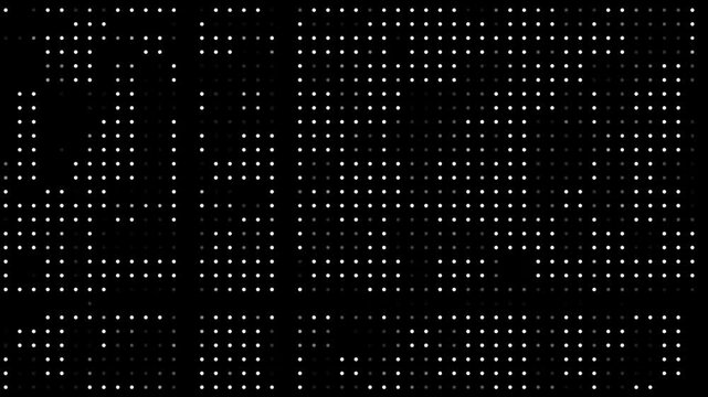 seamless digital hi tech dots flickering motion graphics, halftone texture abstract background, loop animation