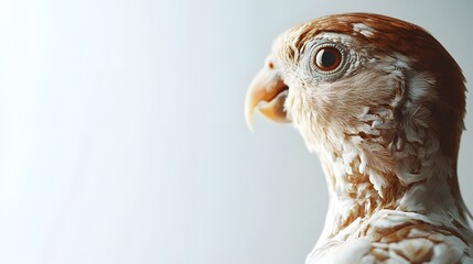 A Profile View of a Lovely Pale Brown Parrot
