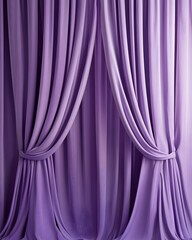 Lavender Curtains with Central Opening