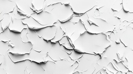 Obraz premium Textured Background of Cracked White Paint with Abstract Layers and Patterns for Artistic Design and Creative Projects