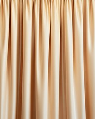 Obraz premium Pale Peach Pleated Satin Curtain Fabric
