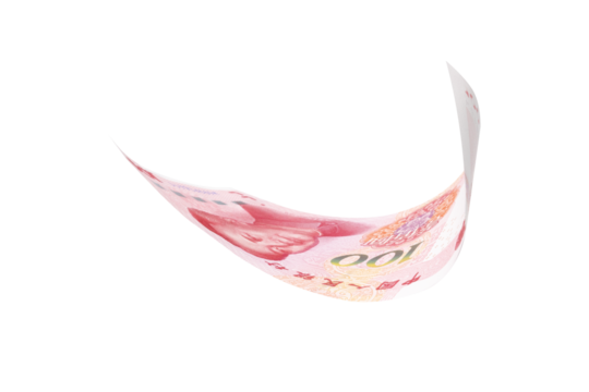 Chinese or asian economic growth concept. chairman MAO zedong's portrait,on 100 Yuan, chinese banknotes, RMB banknotes. Clipping path.