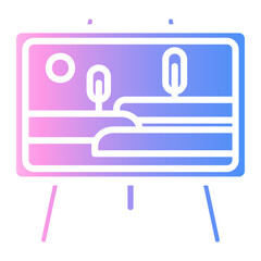 exhibition Gradient icon
