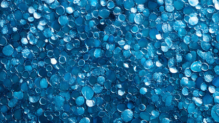 Texture of a cross section of compressed blue beads