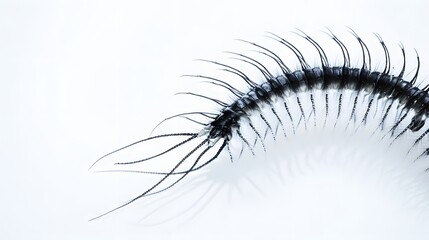 Obraz premium Closeup of a centipedes body and legs