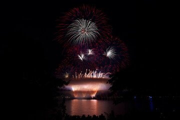 fireworks on the river