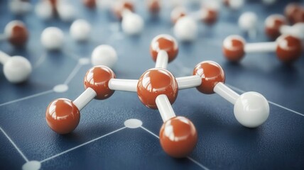 Obraz premium Molecular Structure Science Medicine Cosmetic Background