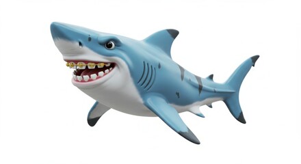 Fototapeta premium shark isolated