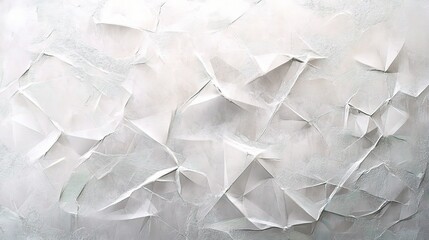 Fototapeta premium White Abstract Polygonal Texture on Soft Gray Background