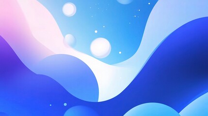 Abstract Blue Light Waves with Creative Shades and Background Effects