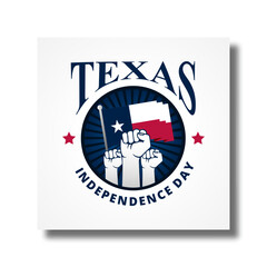 Happy Texas Independence Day Background illustration