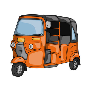 Bajaj a traditional threewheeled vehicle from Betawi or Jakarta Indonesia