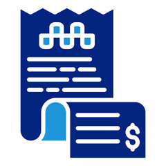 Shopping Receipt Icon Element For Design