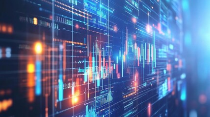 Abstract Technology Background with Big Data Concept Visualization