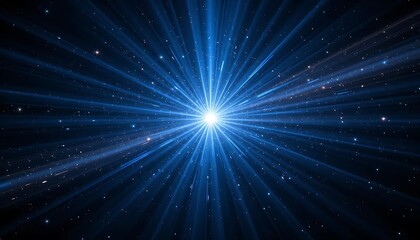 Fototapeta premium Celestial Burst A Radiant Light Show In Space