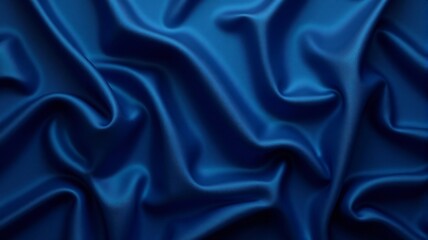 Fototapeta premium Elegant Dark Blue Satin Gradient: Luxurious Silky Texture for Sophisticated Design