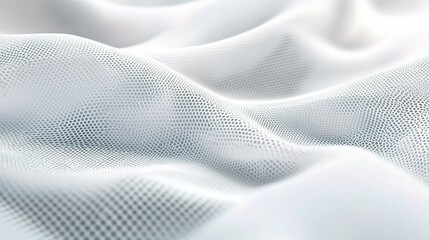 Abstract White Background with Hexagon Patterns in 3D Design