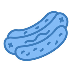 Hot Dog Icon Element For Design