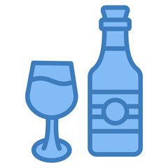 Wine Glass Icon Element For Design