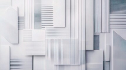 Obraz premium Seamless Abstract Modern Background in White and Gray Tones