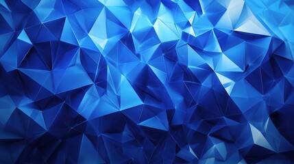 Obraz premium Abstract Blue Geometric Shapes with Technological Background
