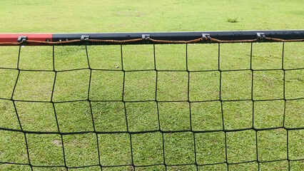 soccer ball in the net