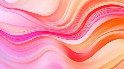 Fototapeta premium Dynamic Abstract Background with Wavy Lines in Soft Colors