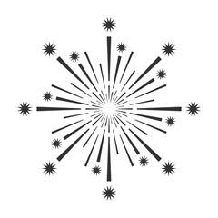 Firework icon  isolated vector illustration.