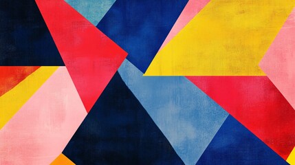 Colorful Abstract Geometric Background with Sharp Angles and Bold Shapes in Various Vibrant Hues Ideal for Creative Projects and Graphic Design Applications