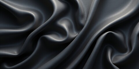 Obraz premium Elegant Black Satin Gradient: Luxurious Silky Texture for Sophisticated Design