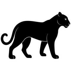 silhouette of a lion