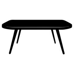 table isolated on white