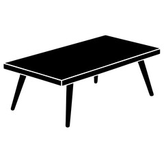 table isolated on white