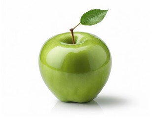 green apple isolated on white