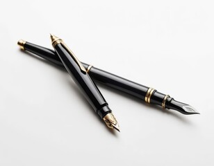 Fototapeta premium fountain pen on white background