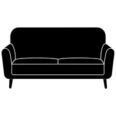 sofa isolated on white