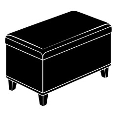 treasure chest isolated on white