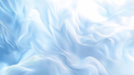 Fototapeta premium Blue and White Flowing Waves Banner Background for Business Use