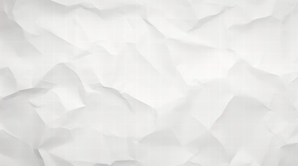 Fototapeta premium Crumpled White Paper Texture Background for Creative Design and Artistic Projects with Subtle Depth and Intricate Details