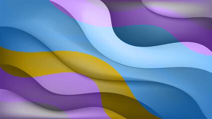 Wavy colorful abstract background