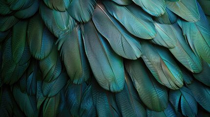 blue and yellow macaw feathers