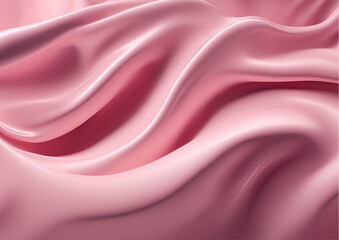 Fototapeta premium Elegant Pink Silk Drape Soft Fabric Texture Background