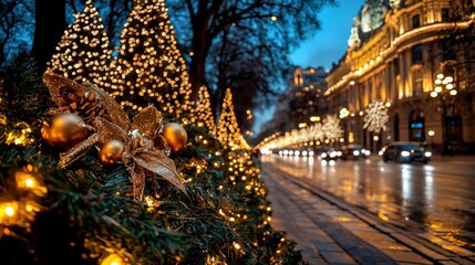 Obraz premium Beautifully Decorated Christmas Tree Adorned with Colorful Lights and Ornaments Capturing the Joyful Spirit of the Holiday Season in a Cozy Home