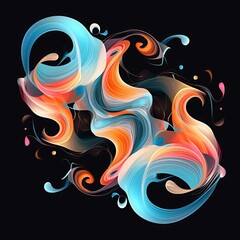 abstract background with fire