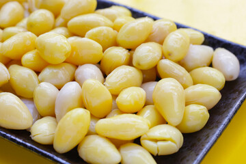 Boiled ginkgo nuts, ginkgo seeds